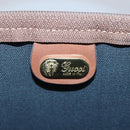 GUCCI Micro GG Canvas Hand Bag PVC Leather Black Brown Auth ep6684-10