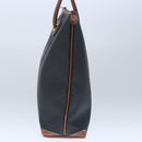 GUCCI Micro GG Canvas Hand Bag PVC Leather Black Brown Auth ep6684-4