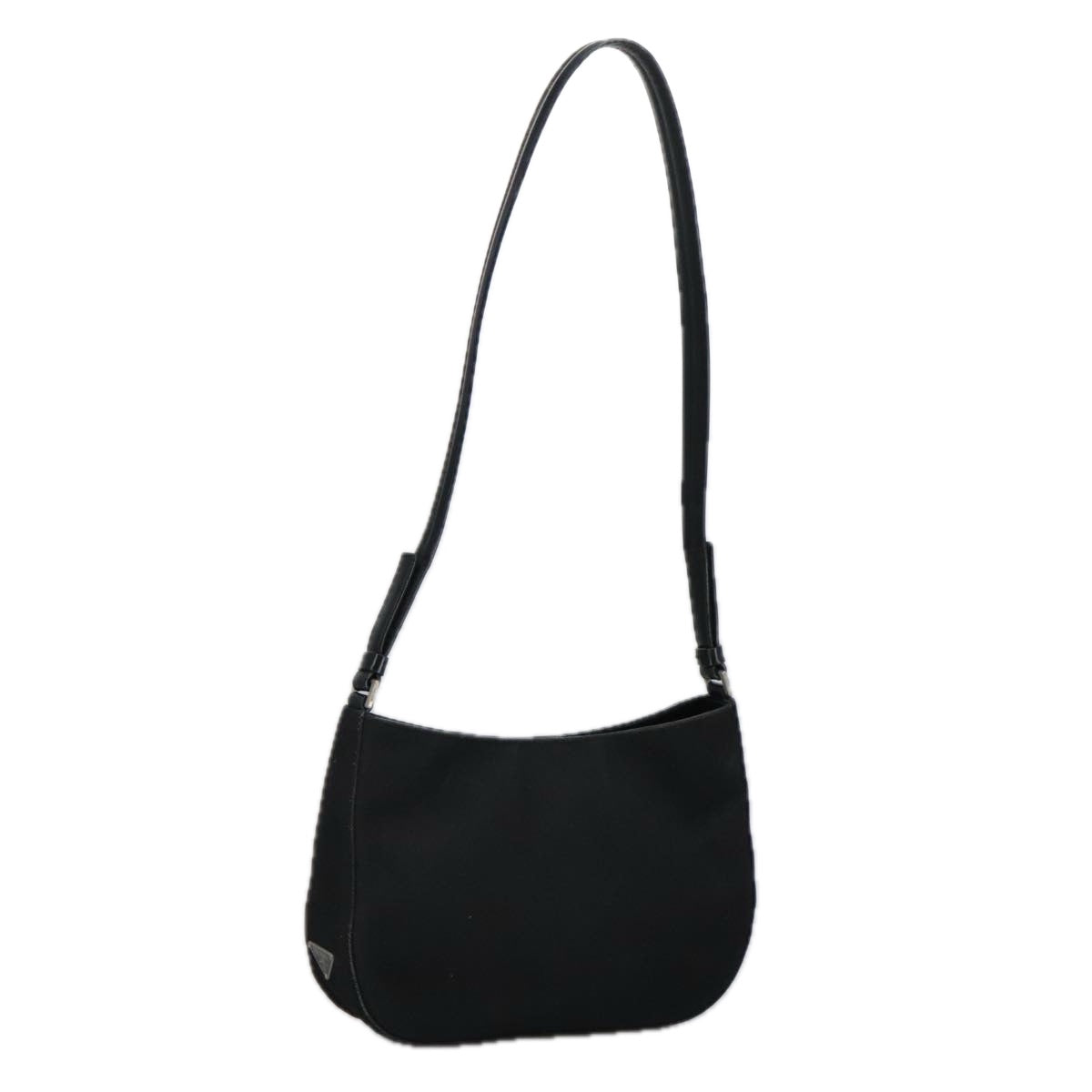 PRADA Shoulder Bag Canvas Black Auth ep6690