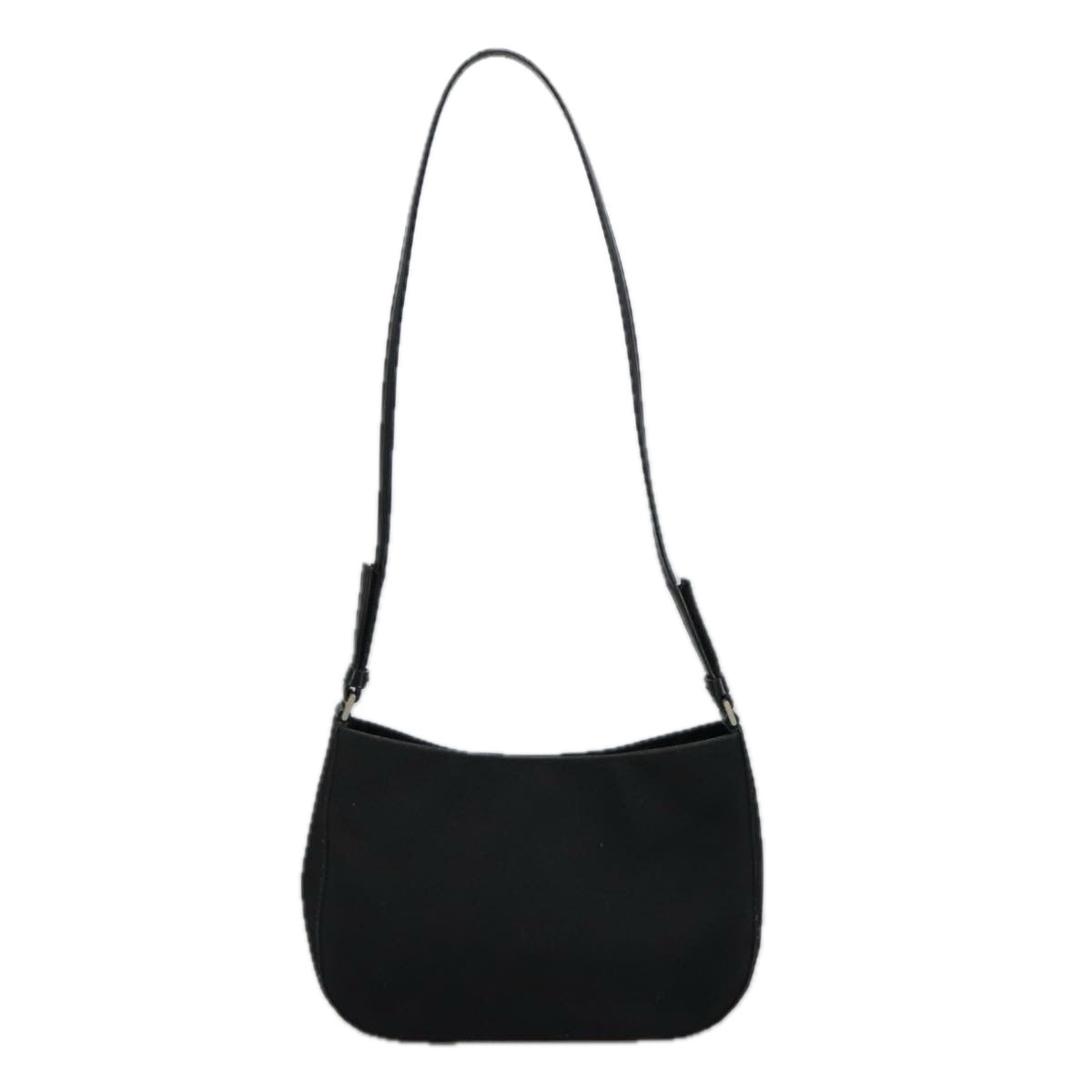 PRADA Shoulder Bag Canvas Black Auth ep6690