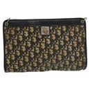 Christian Dior Trotter Canvas Shoulder Bag Navy Auth ep6695-13