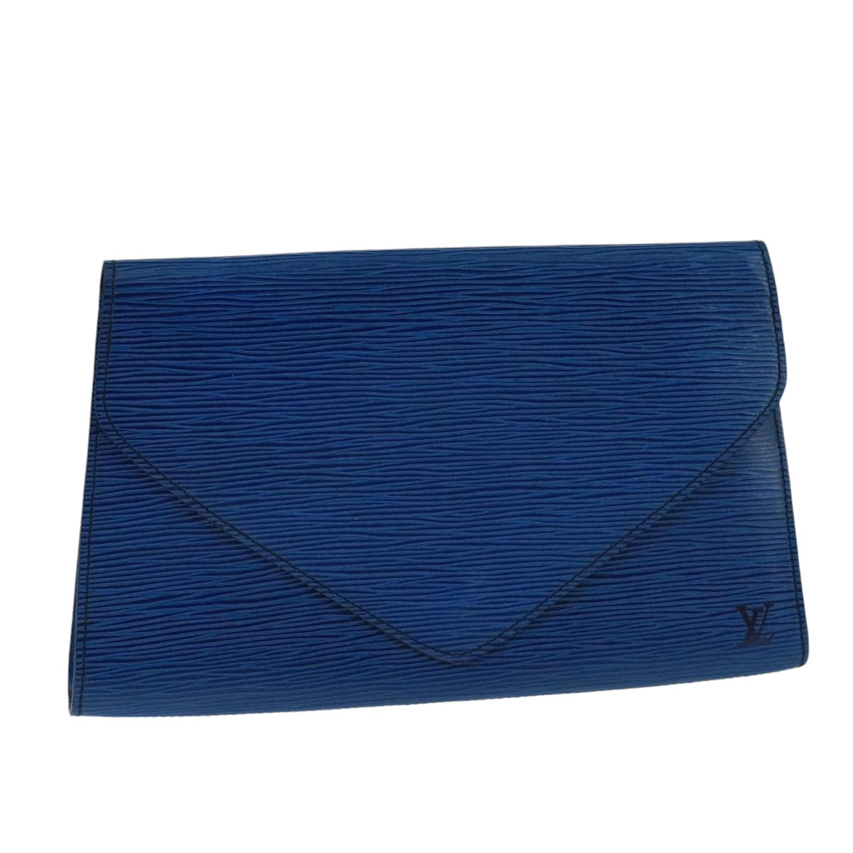 LOUIS VUITTON Epi Art Deco Clutch Bag Blue M52635 LV Auth ep6698