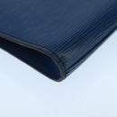 LOUIS VUITTON Epi Art Deco Clutch Bag Blue M52635 LV Auth ep6698-16