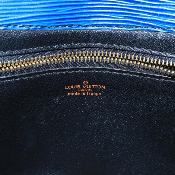 LOUIS VUITTON Epi Art Deco Clutch Bag Blue M52635 LV Auth ep6698