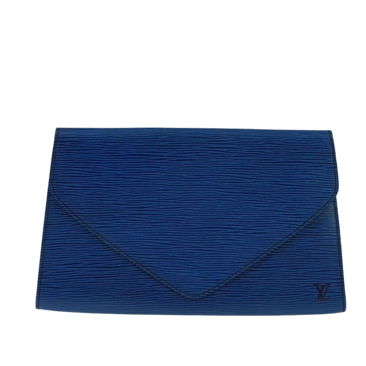 LOUIS VUITTON Epi Art Deco Clutch Bag Blue M52635 LV Auth ep6698