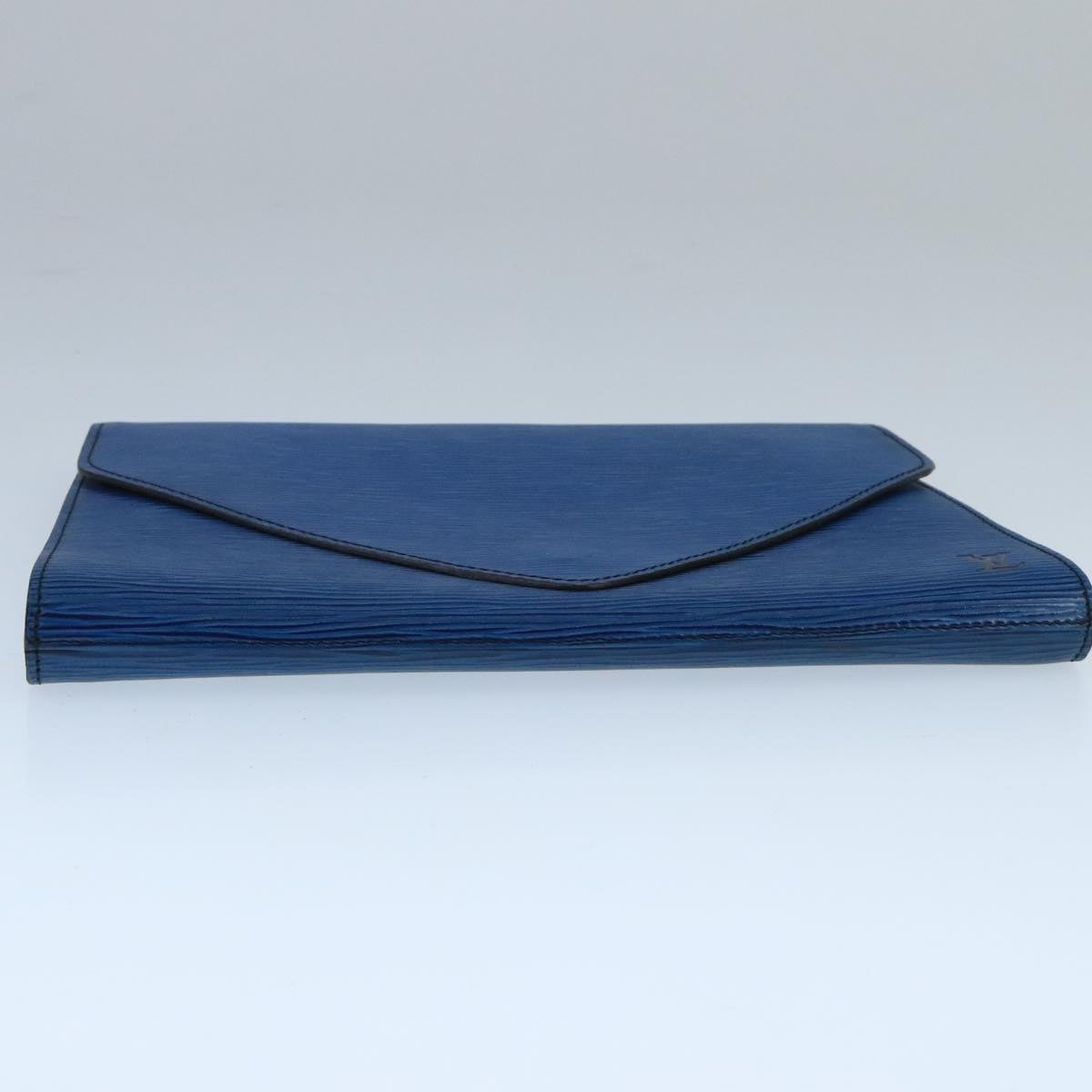 LOUIS VUITTON Epi Art Deco Clutch Bag Blue M52635 LV Auth ep6698