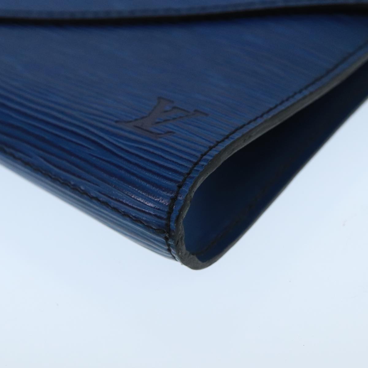 LOUIS VUITTON Epi Art Deco Clutch Bag Blue M52635 LV Auth ep6698