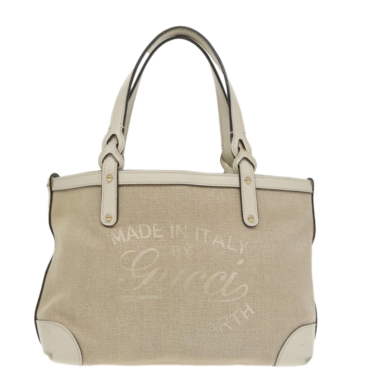 GUCCI Tote Bag Canvas Beige 269878 Auth ep6705