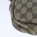 GUCCI GG Supreme Shoulder Bag PVC Leather Beige Auth ep6706-16