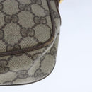 GUCCI GG Supreme Shoulder Bag PVC Leather Beige Auth ep6706-9