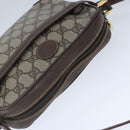 GUCCI GG Supreme Shoulder Bag PVC Leather Beige Auth ep6706-6