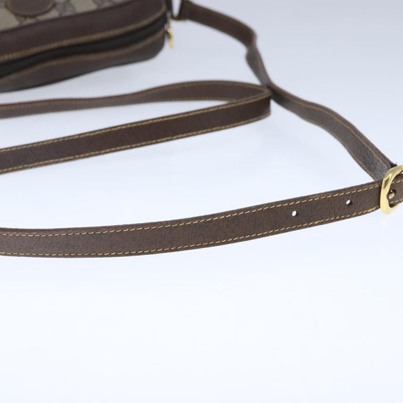 GUCCI GG Supreme Shoulder Bag PVC Leather Beige Auth ep6706