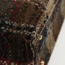 BURBERRY Nova Check Tote Bag Wool Beige Auth ep6709-9