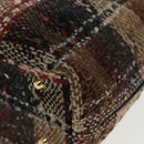 BURBERRY Nova Check Tote Bag Wool Beige Auth ep6709-14