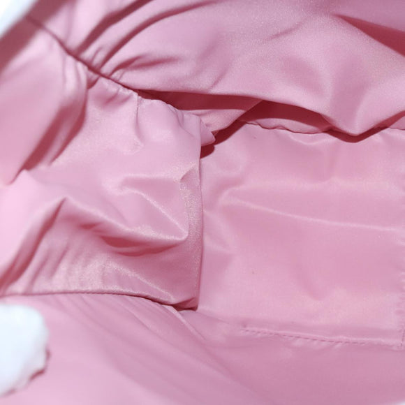 Christian Dior Trotter Canvas Tote Bag Pink Silver Auth ep6713