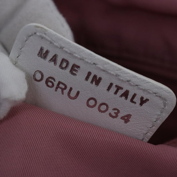 Christian Dior Trotter Canvas Tote Bag Pink Silver Auth ep6713