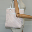 Christian Dior Trotter Canvas Tote Bag Pink Silver Auth ep6713-20