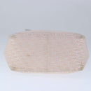 Christian Dior Trotter Canvas Tote Bag Pink Silver Auth ep6713-5