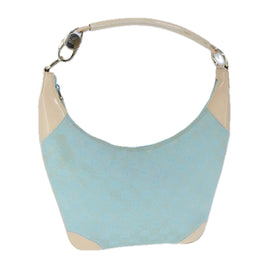GUCCI GG Canvas Shoulder Bag Light Blue White Auth ep6725