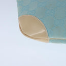 GUCCI GG Canvas Shoulder Bag Light Blue White Auth ep6725-16