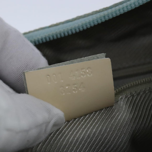 GUCCI GG Canvas Shoulder Bag Light Blue White Auth ep6725