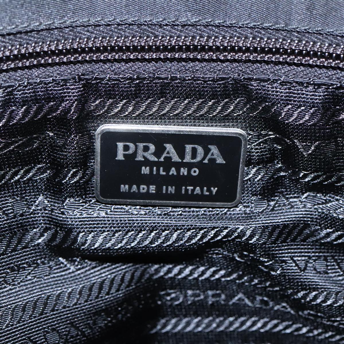 PRADA Shoulder Bag Nylon Black Auth ep6737