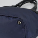 PRADA Hand Bag Nylon Navy Silver Auth ep6744-15