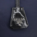 PRADA Hand Bag Nylon Navy Silver Auth ep6744-19