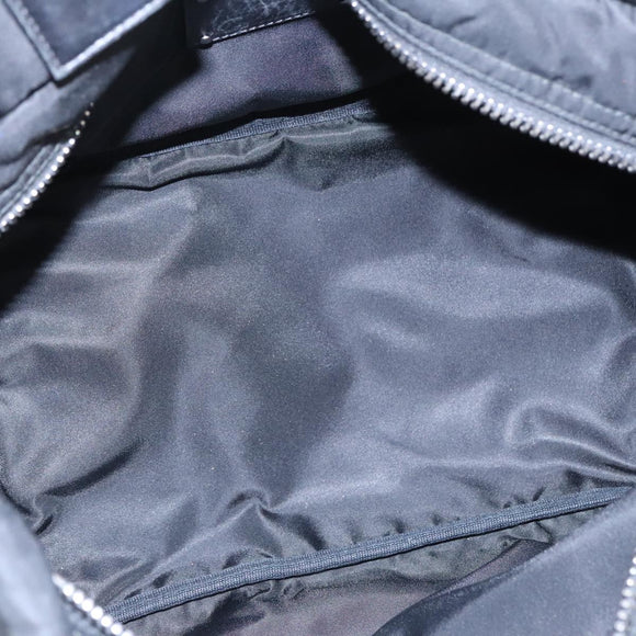 PRADA Hand Bag Nylon Navy Silver Auth ep6744