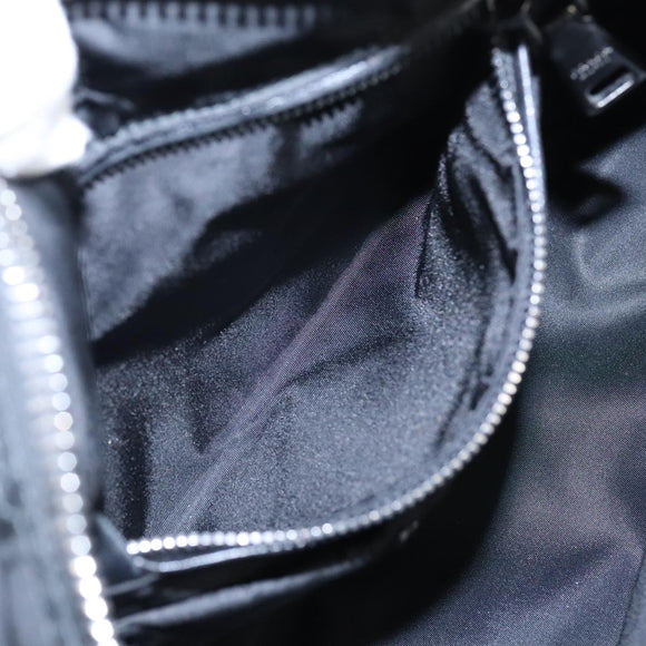PRADA Hand Bag Nylon Navy Silver Auth ep6744