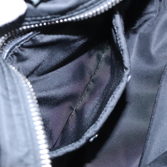 PRADA Hand Bag Nylon Navy Silver Auth ep6744