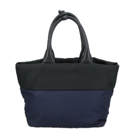 PRADA Hand Bag Nylon Navy Silver Auth ep6744 - 0