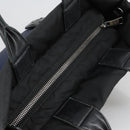 PRADA Hand Bag Nylon Navy Silver Auth ep6744-6