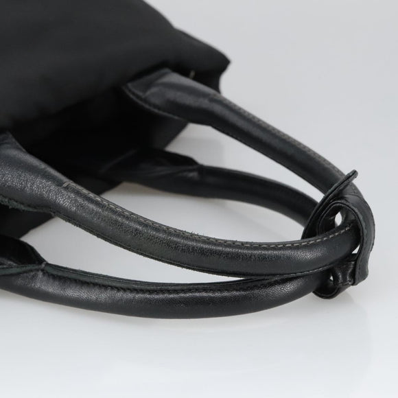 PRADA Hand Bag Nylon Navy Silver Auth ep6744