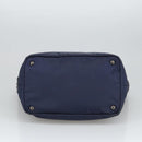 PRADA Hand Bag Nylon Navy Silver Auth ep6744-5