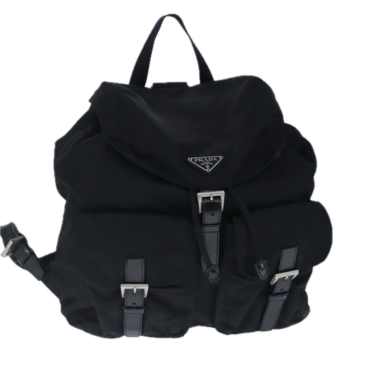 PRADA Backpack Nylon Black Auth ep6764