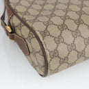 GUCCI GG Supreme Web Sherry Line Shoulder Bag PVC Beige Green Red Auth ep6771-17