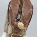 GUCCI GG Supreme Web Sherry Line Shoulder Bag PVC Beige Green Red Auth ep6771-9