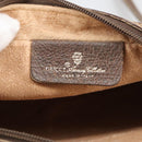 GUCCI GG Supreme Web Sherry Line Shoulder Bag PVC Beige Green Red Auth ep6771-19