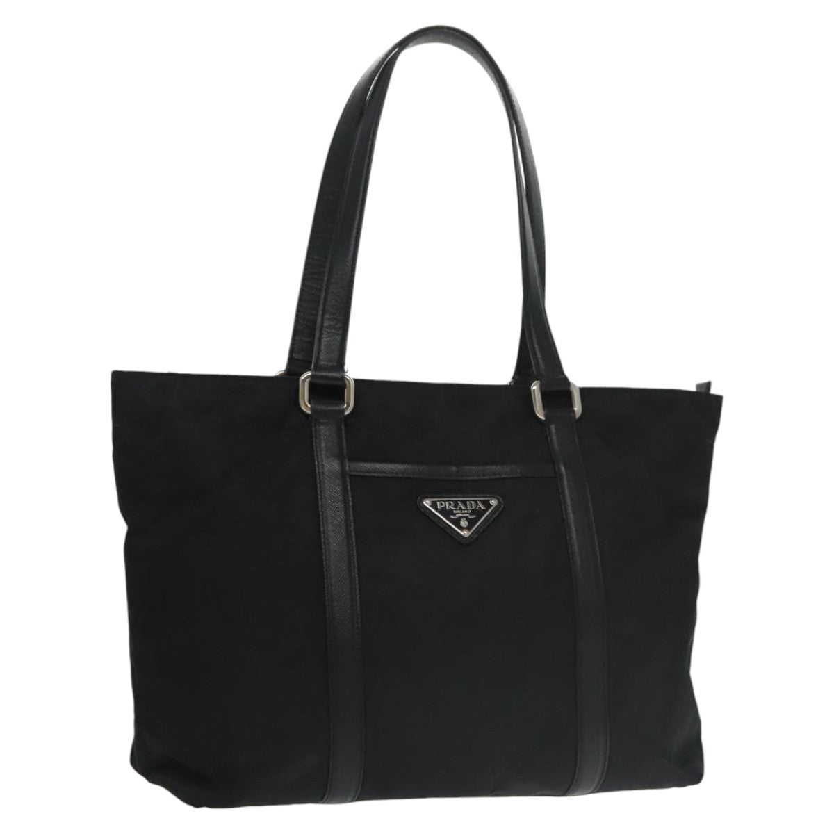 PRADA Tote Bag Nylon Black Auth ep6784