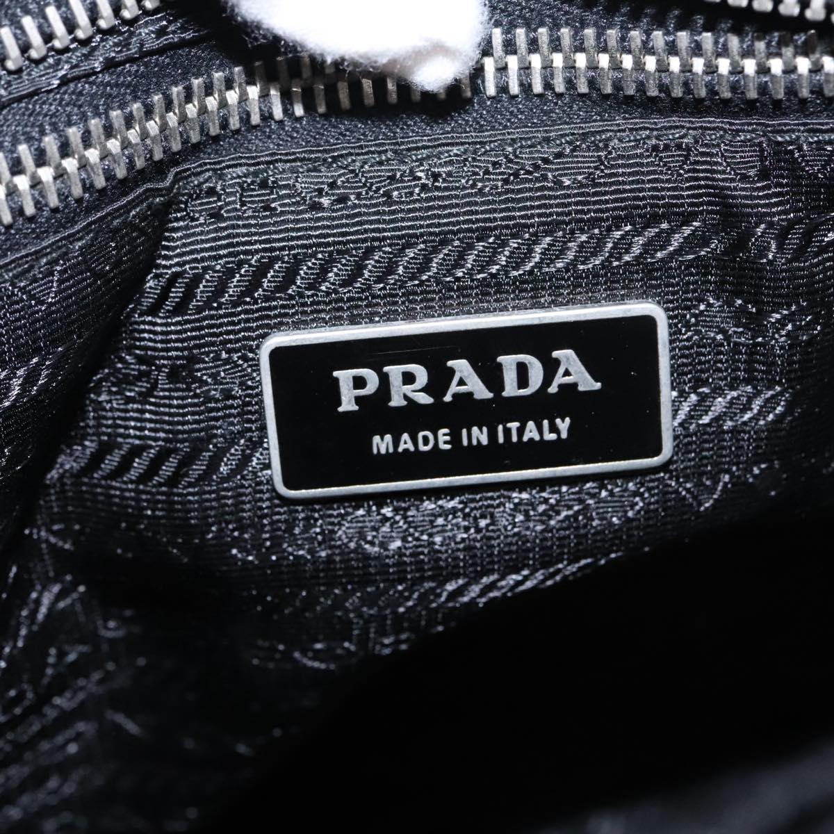 PRADA Tote Bag Nylon Black Auth ep6784