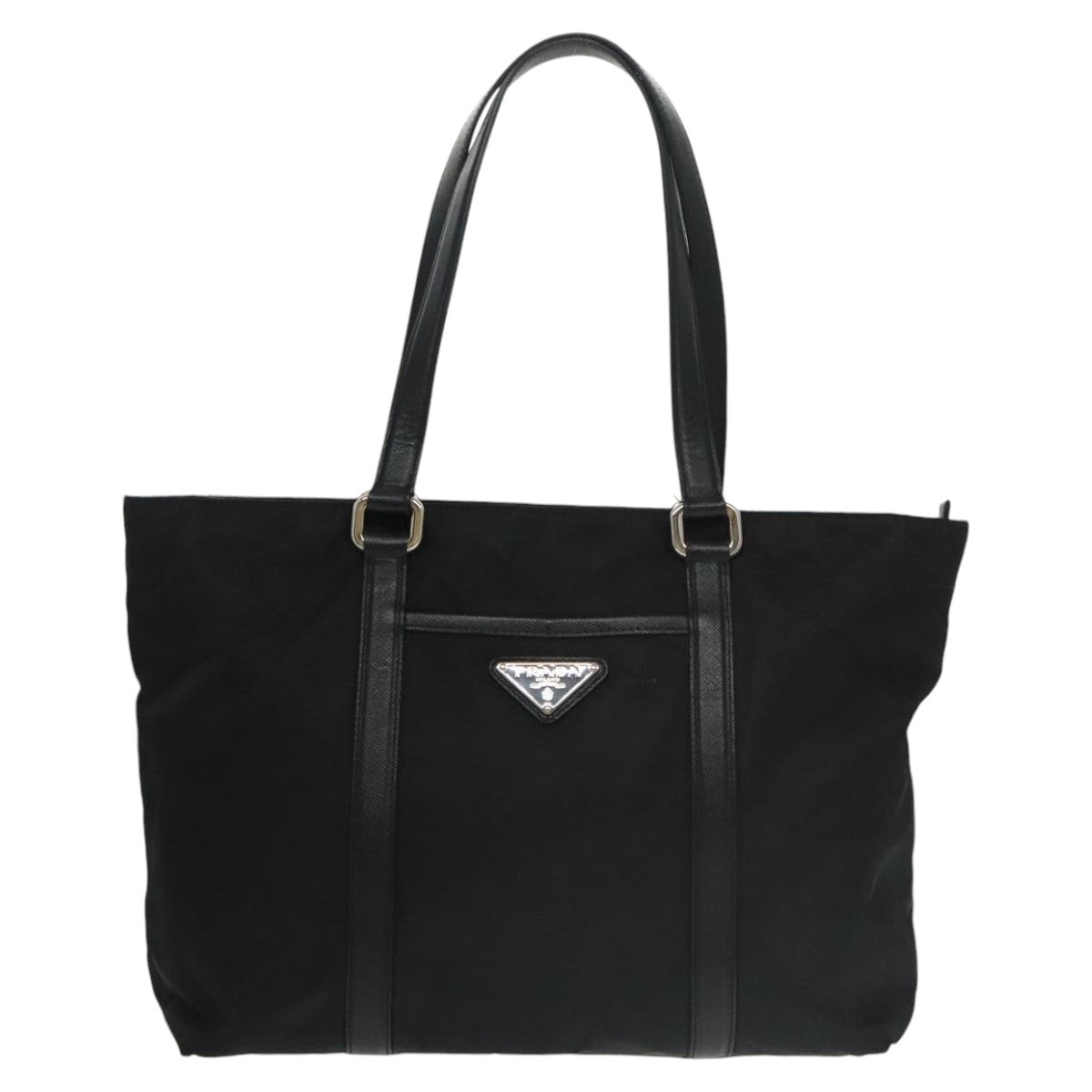 PRADA Tote Bag Nylon Black Auth ep6784