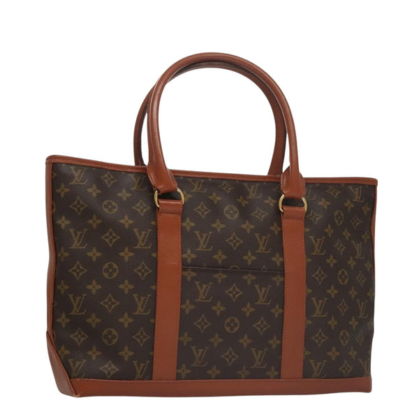 LOUIS VUITTON Monogram Sac Weekend PM Tote Bag M42425 LV Auth ep6826
