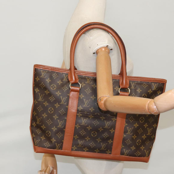 LOUIS VUITTON Monogram Sac Weekend PM Tote Bag M42425 LV Auth ep6826