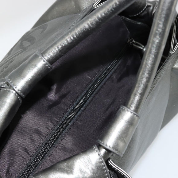 LOEWE Anagram Nappa Aire Hand Bag Leather Gunmetal Auth ep6842