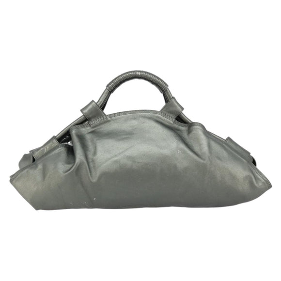 LOEWE Anagram Nappa Aire Hand Bag Leather Gunmetal Auth ep6842