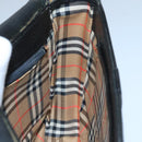 Burberrys Shoulder Bag Leather Black Silver Auth ep6871-17