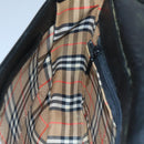 Burberrys Shoulder Bag Leather Black Silver Auth ep6871-18