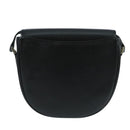 Burberrys Shoulder Bag Leather Black Silver Auth ep6871-2
