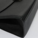 Burberrys Hand Bag Leather 2way Black Silver Auth ep6872-9